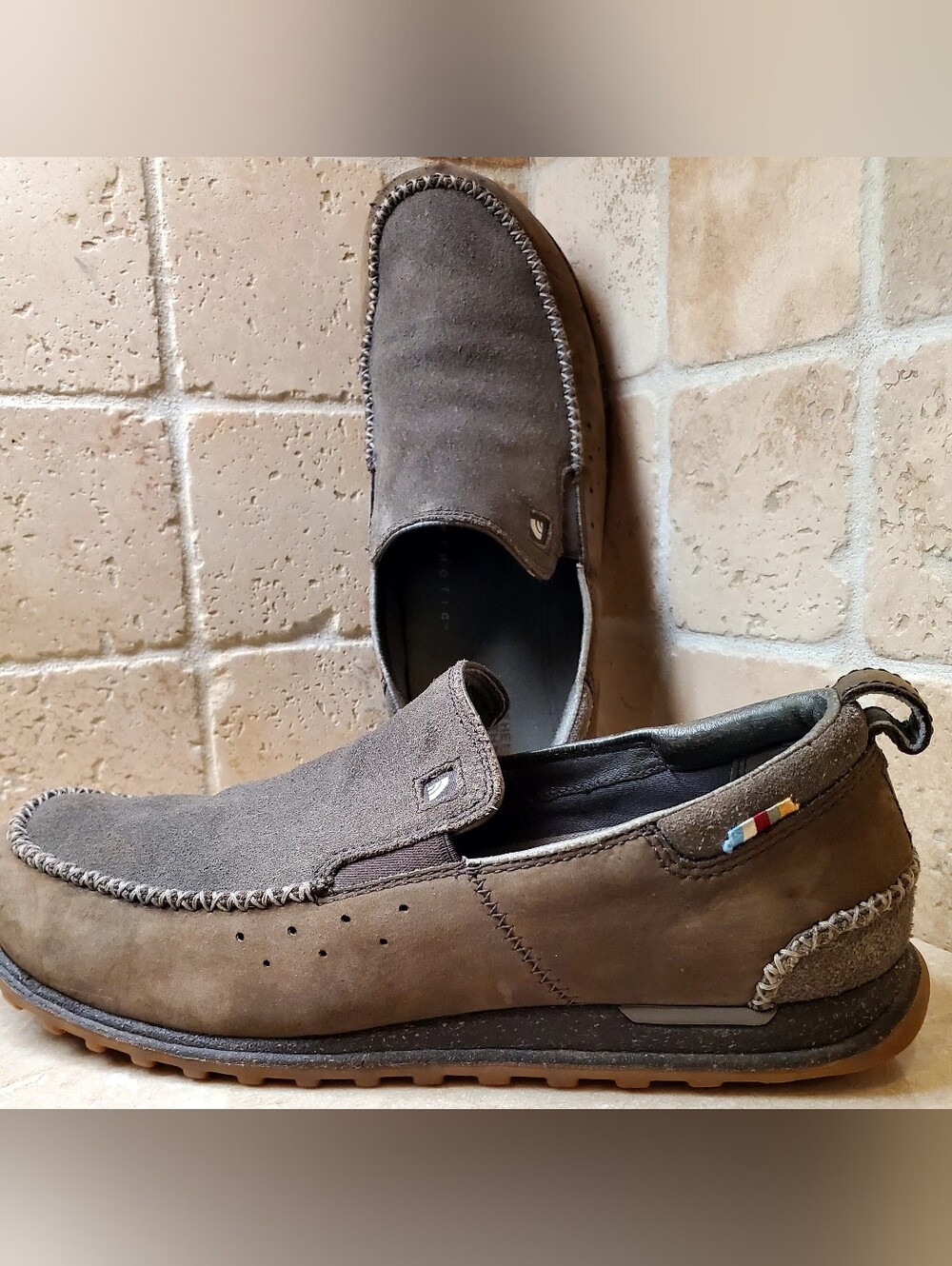 The North Face Mushroom Suede Slip-On Loafers Size 9